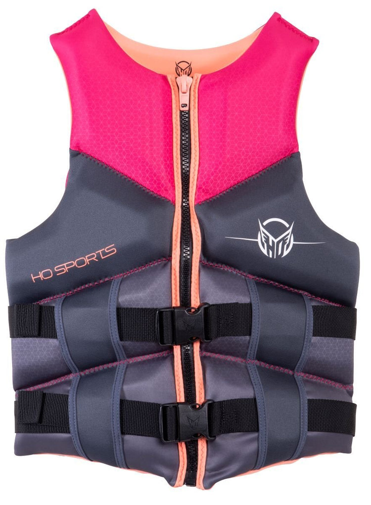 HO Women's Phoenix CGA Life Jacket in Black/Pink | The Hyperlite Store