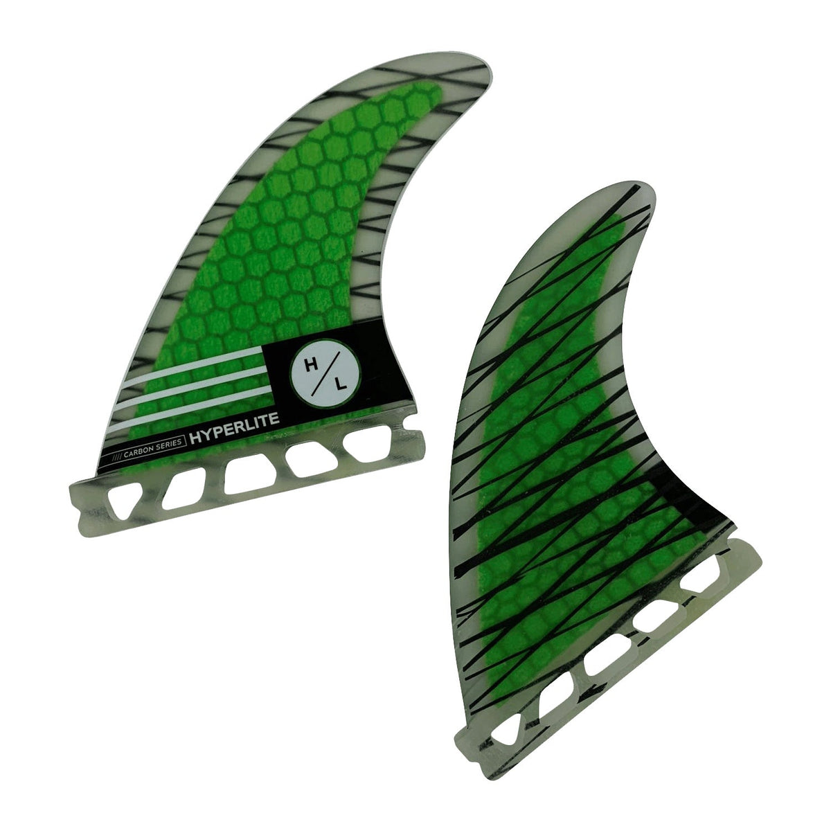 Hyperlite 4.5 Riot Carbon Surf Fin Set (2 Fins) | The Hyperlite Store