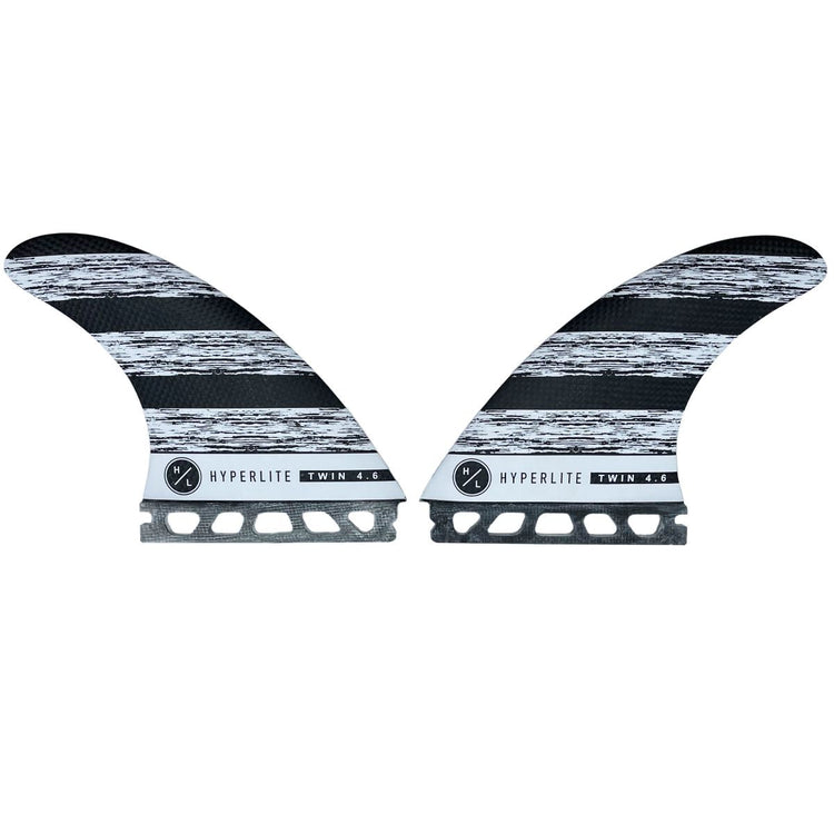 Hyperlite 4.6 Carbon Twin Surf Fin Set (2 Fins) | The Hyperlite Store