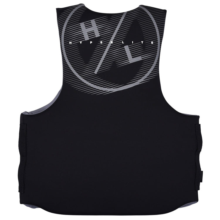 Hyperlite Big & Tall Indy CGA Life Jacket in Black/Grey | The Hyperlite Store