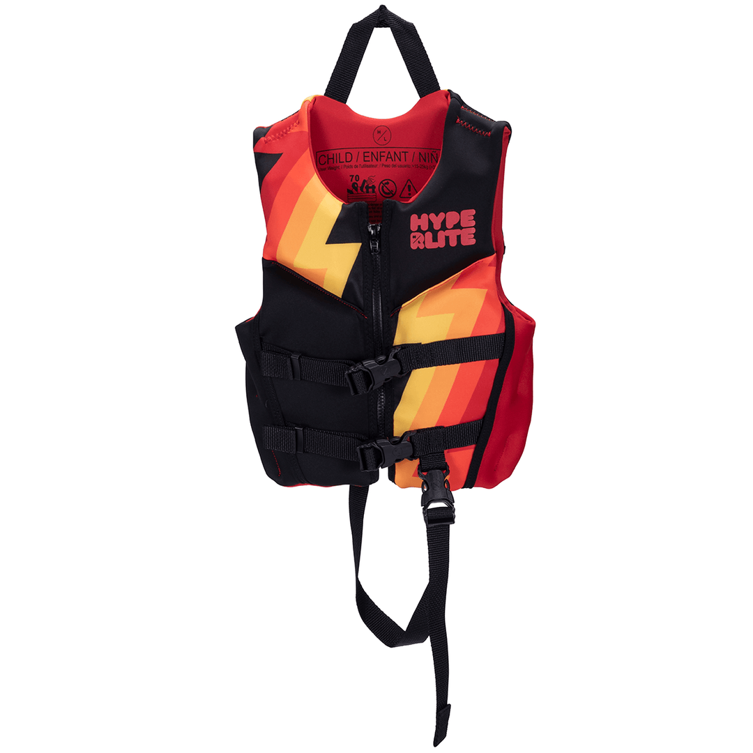 Hyperlite Boy's Child Indy CGA Life Jacket in Black/Red