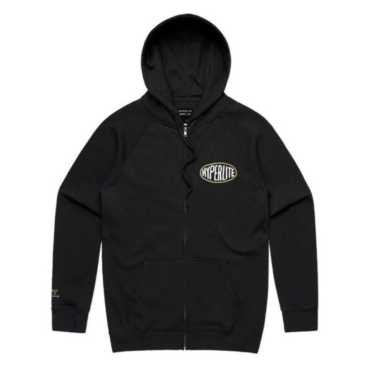 Hyperlite Gasser Zip Hoodie in Black - BoardCo