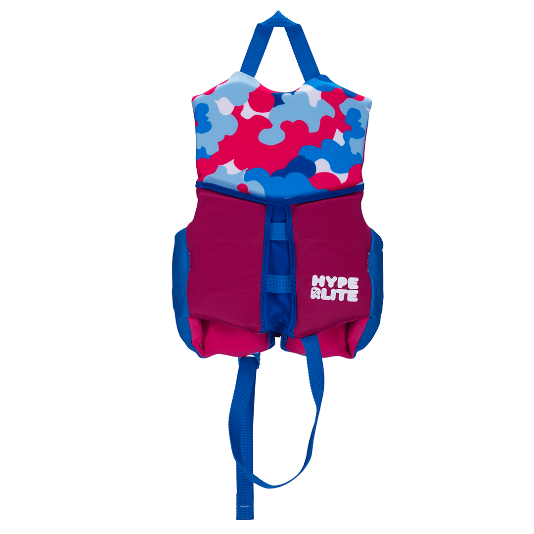 Hyperlite Girl's Child Indy CGA Life Jacket in Blue Camo
