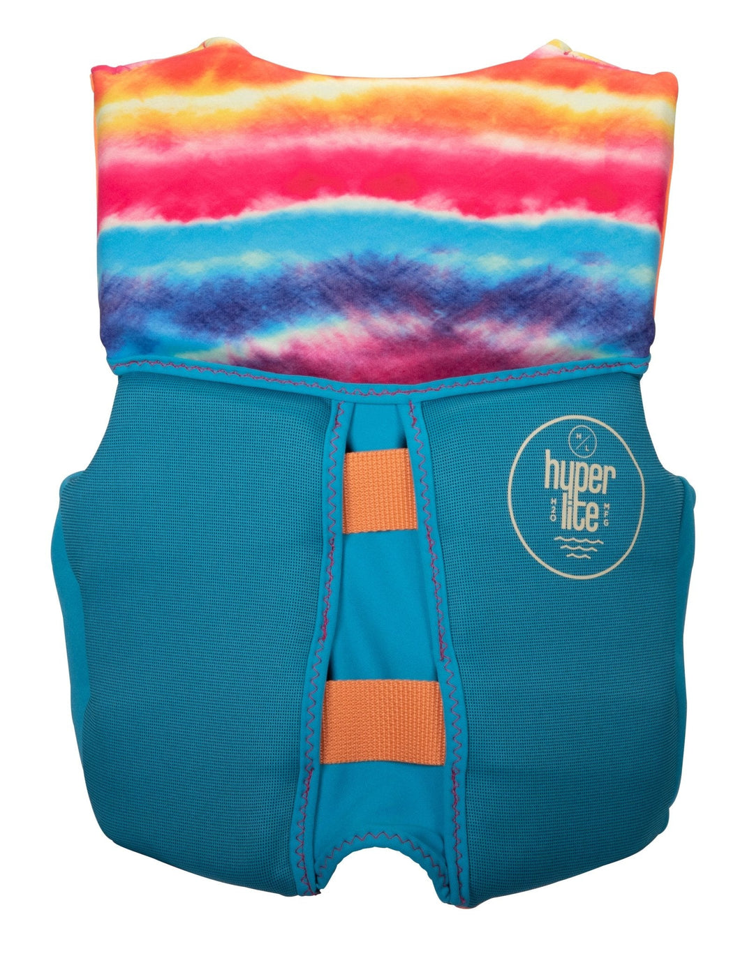 Hyperlite Girls Indy CGA Life Jacket in Aqua / Orange