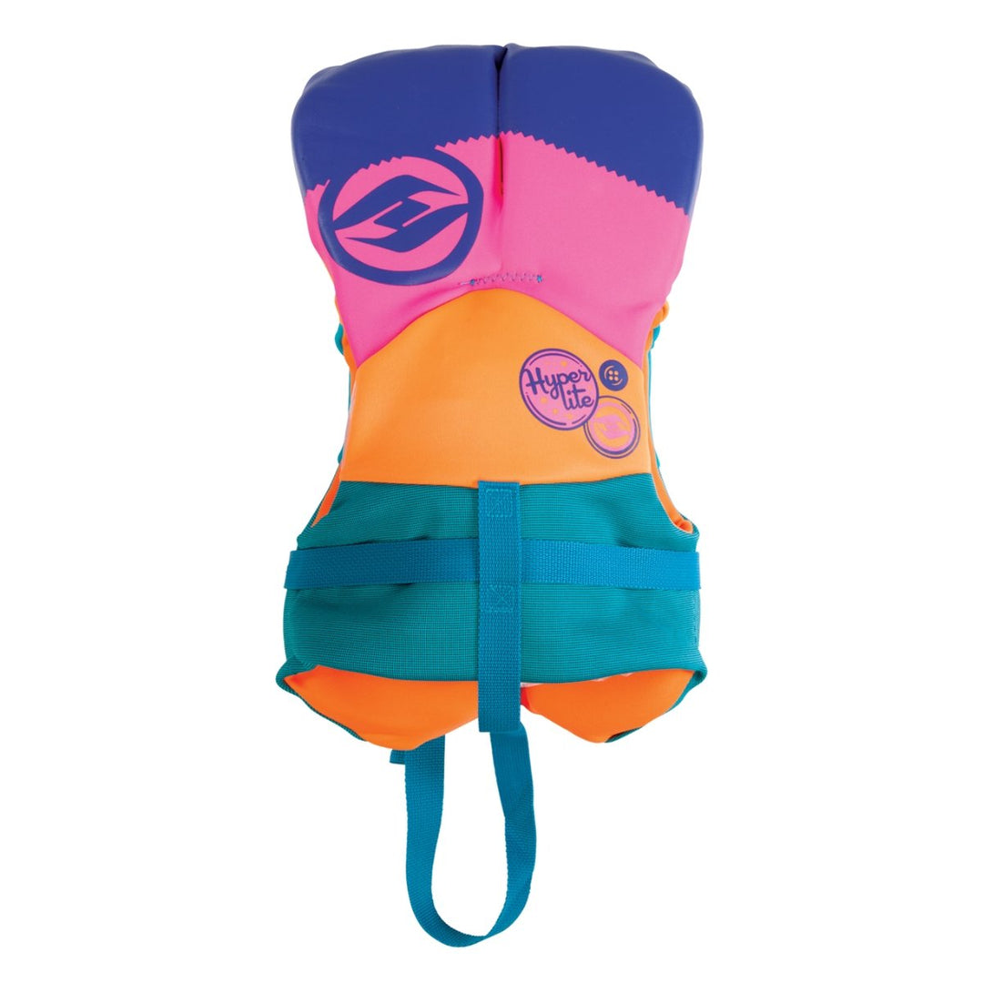 Hyperlite Girls Indy CGA Life Jacket in Aqua / Pink / Orange