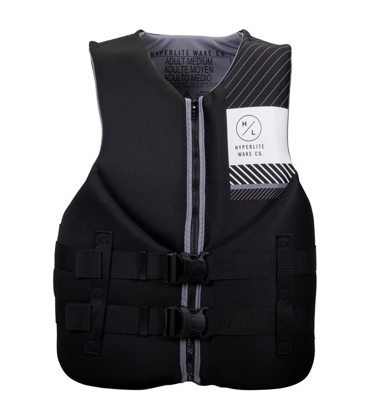 Hyperlite Indy CGA Life Jacket in Black / Grey - BoardCo