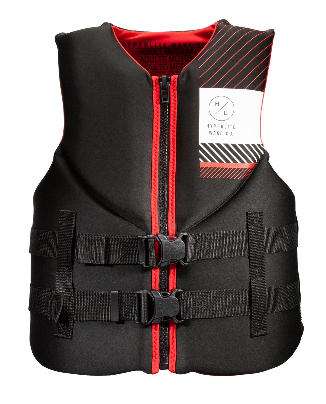 Hyperlite Indy CGA Life Jacket in Black / Red