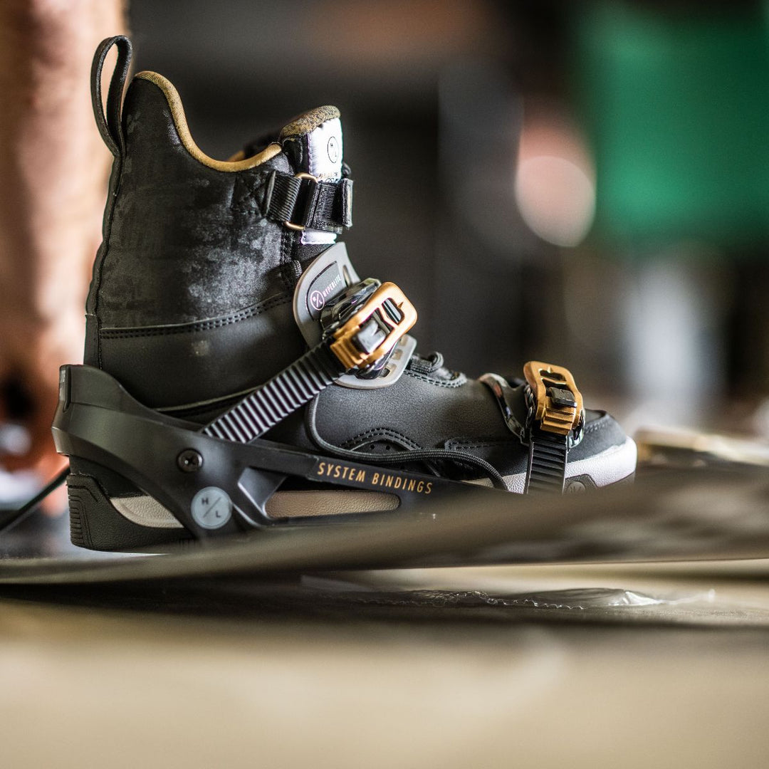 Hyperlite System Lowback Wakeboard Bindings 2026 in Black