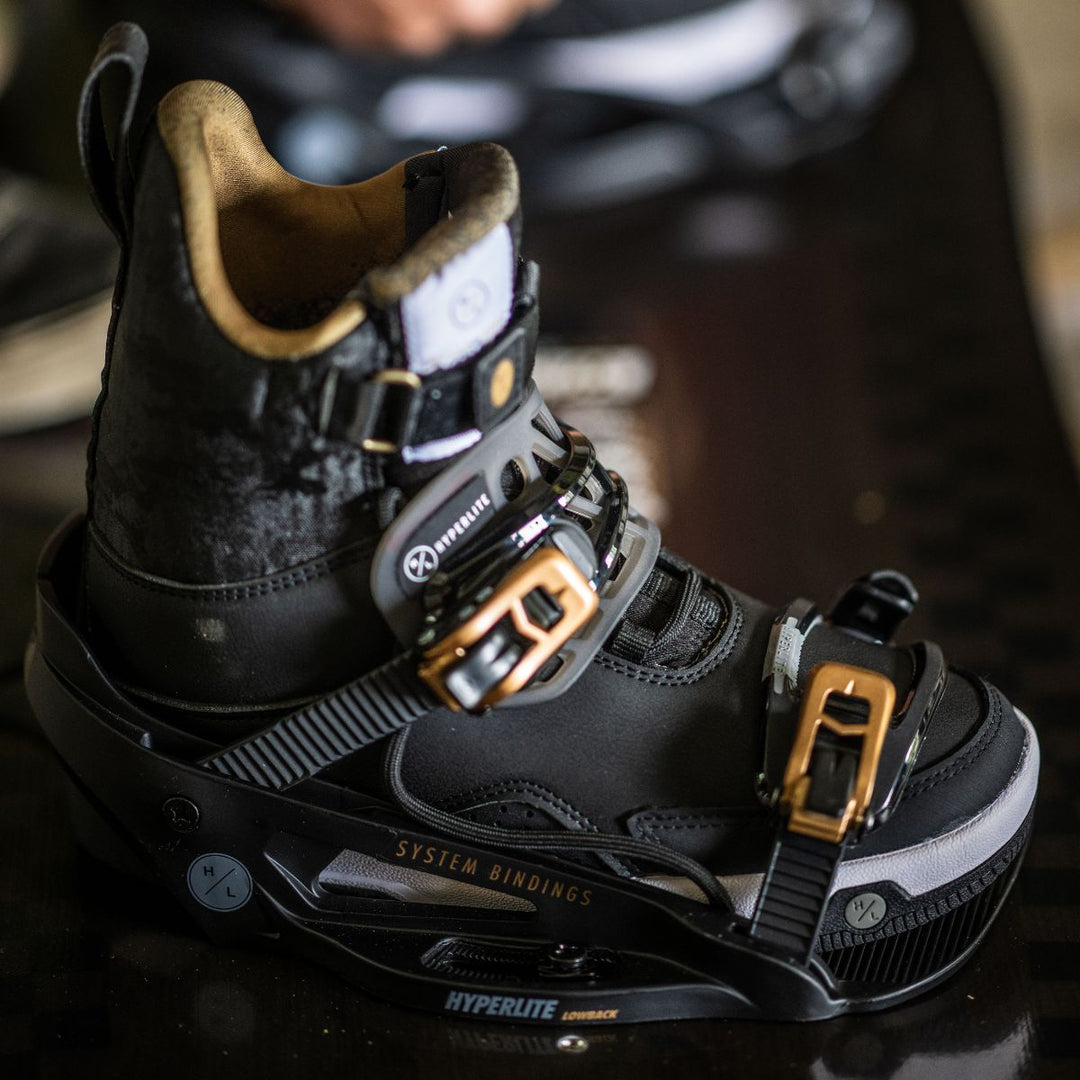 Hyperlite System Lowback Wakeboard Bindings 2026 in Black