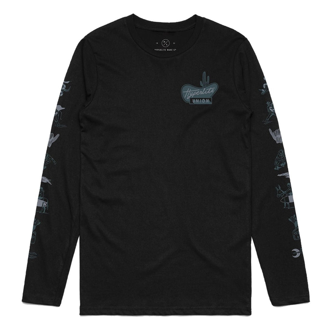 Hyperlite Union LS Tee in Black