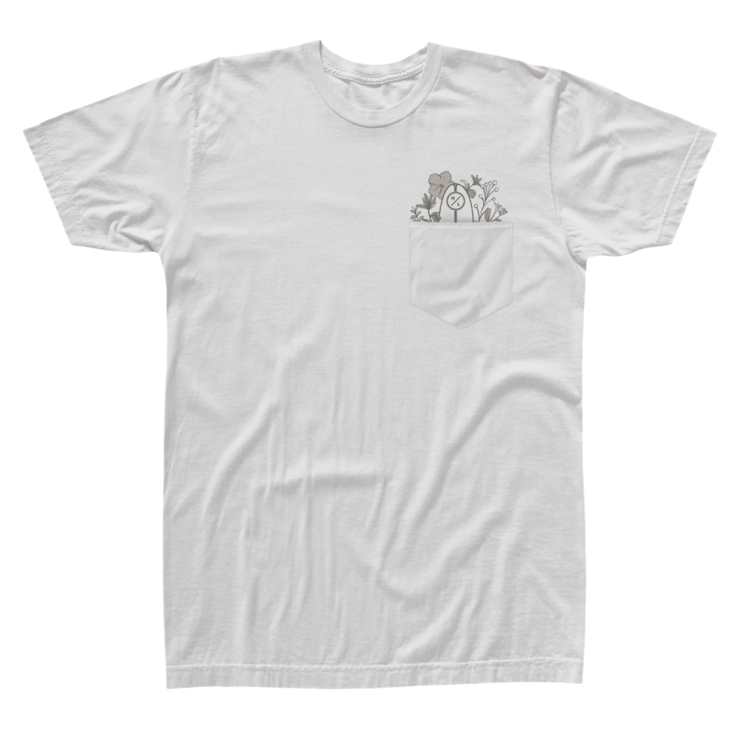 Hyperlite Women's Garden Pocket Tee in White | The Hyperlite Store