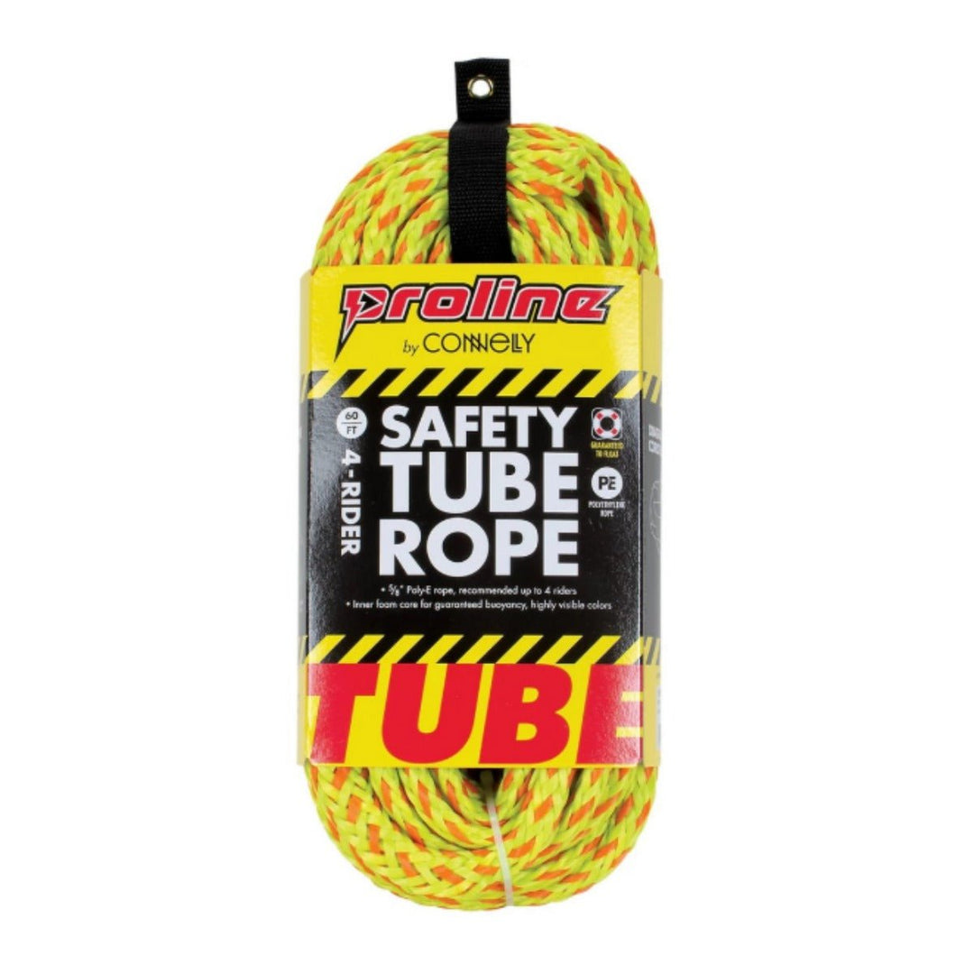 Proline 60ft 4 - Person Safety Tube Rope in Volt/Orange | The Hyperlite Store