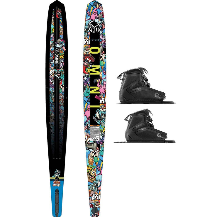 HO Future Omni Wacky Toons w/Stance 110 Dbl Water Ski Package 2024 - BoardCo